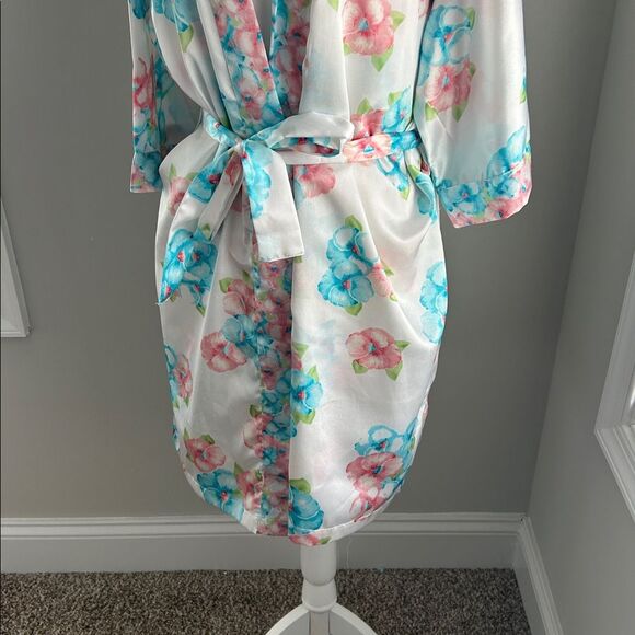 Vintage Secret Treasures Floral Sexy Slip Nightgown & Robe Set Small - Picture 4 of 15